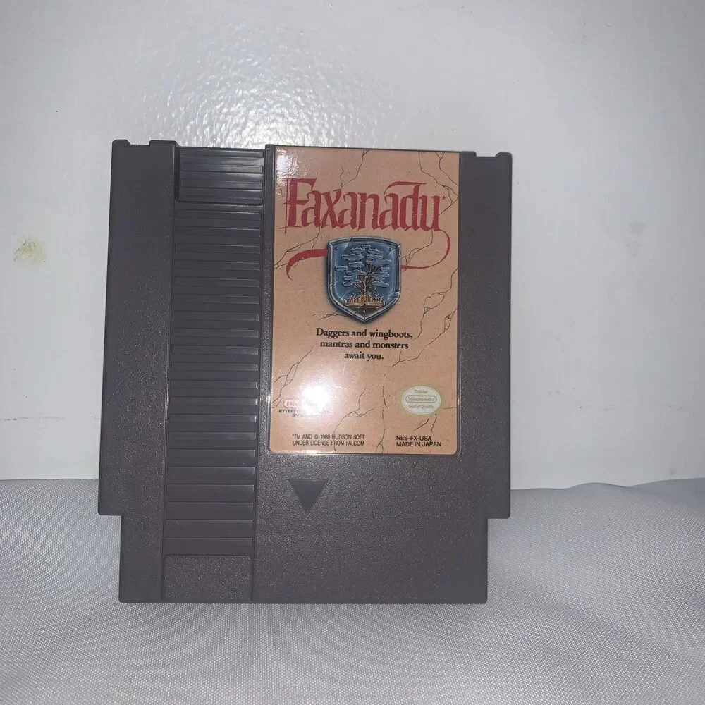 Faxanadu Video Game (NES Nintendo) Cartridge 1989 Nintendo Entertainment System